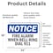 Signmission Fire Alarm When Bell Rings Dial 911 OSHA Notice Sign, Vinyl Decal, 24in W x 18in L, 2PK OS-2PACK-NS-D-1824-L-12550 - alternate 2